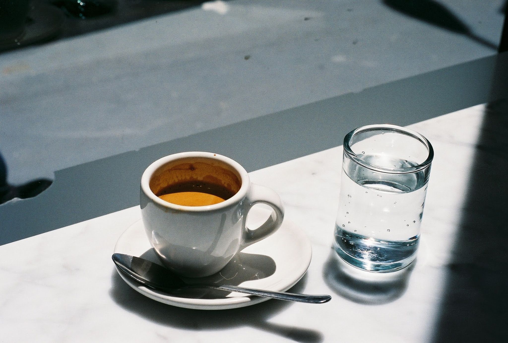 Coffee on water
