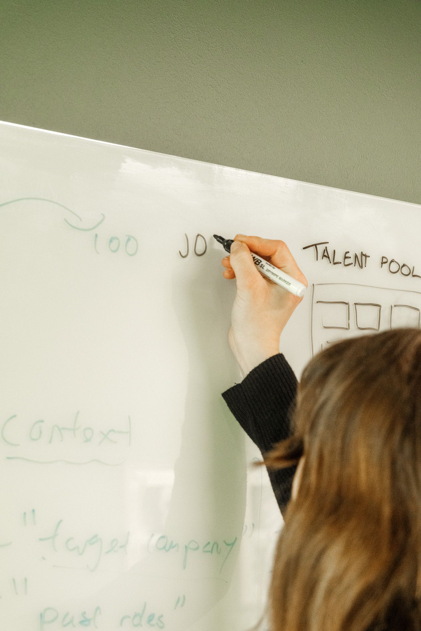 At the whiteboard with Vouch